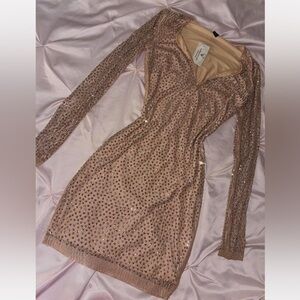 Sparkling Long Sleeve Dress